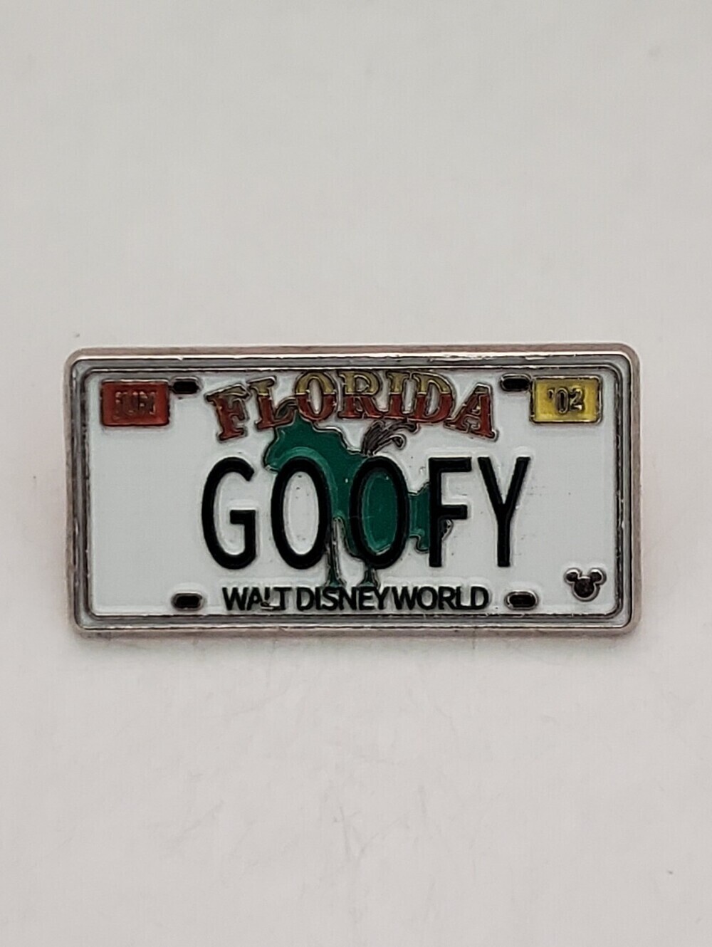 Disney Pin Trading Goofy Florida License Plate Hidden Mickey Pin